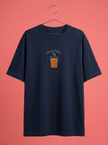 Chai is Emotion Embroidered Oversized Tee