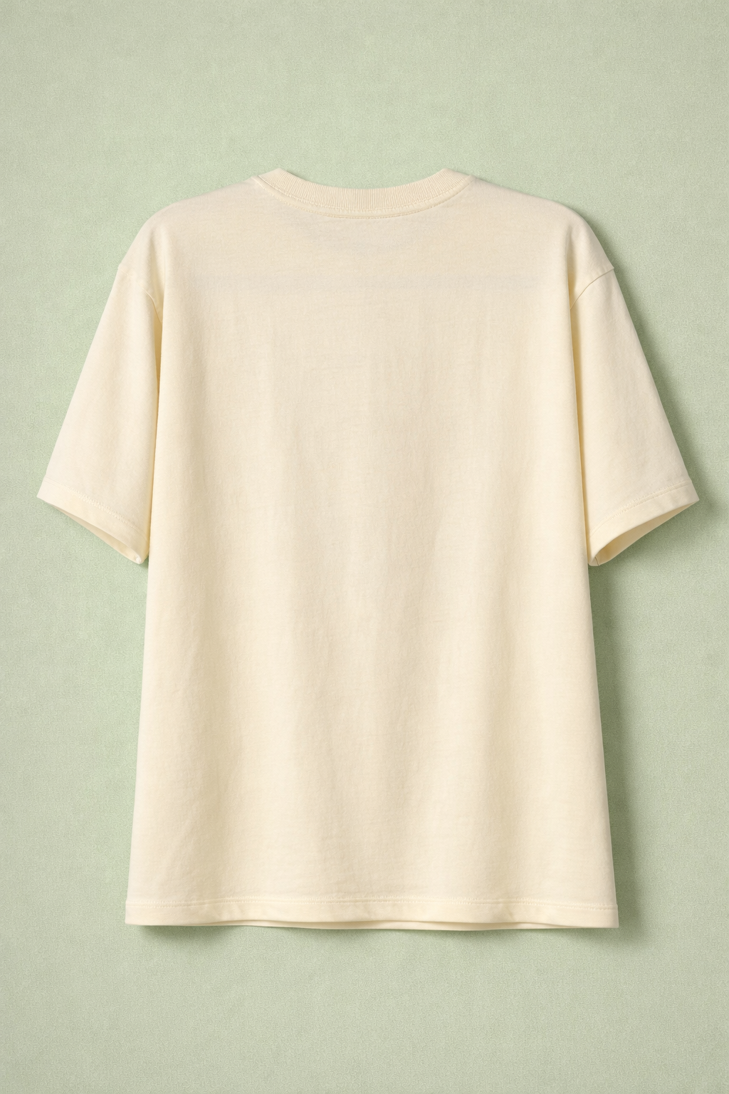 Beige Oversized Plain Tee