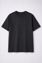 Black Oversized Plain Tee