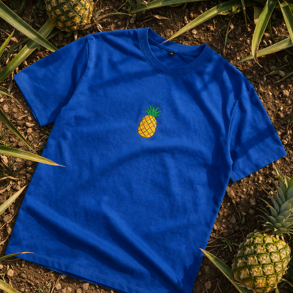 Pineapple Embroidered Oversized Fit